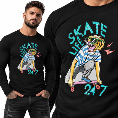 LONGSLEEVE ŚMIESZNY SKATE LIFE